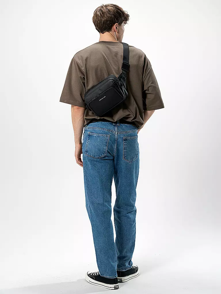 KAPTEN & SON Tasche - Umhängetasche LISBON CROSSBODY, erweiterbar schwarz