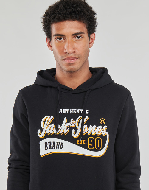 Jack & Jones - JJELOGO SWEAT HOOD 2 COL 23/24 - Noir