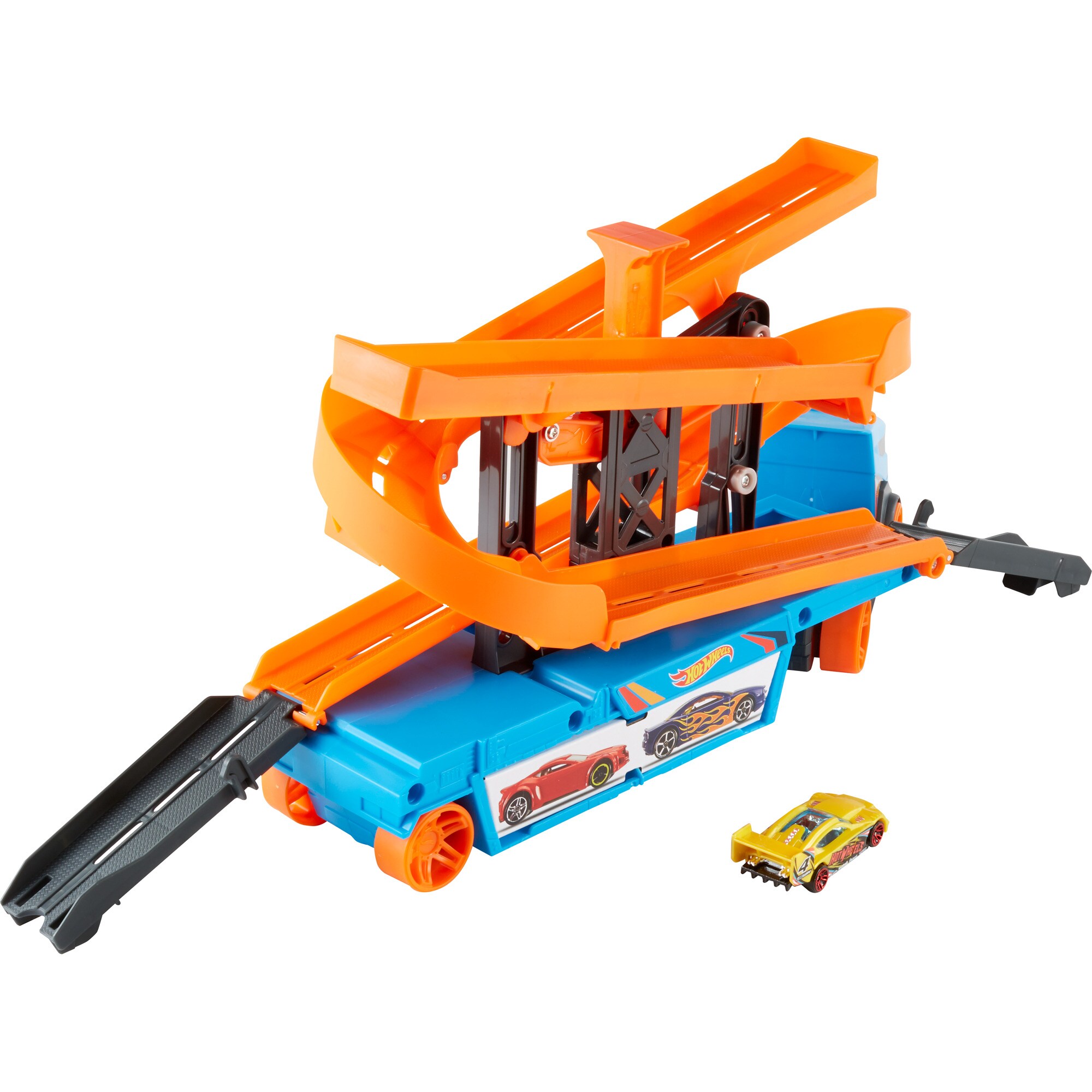Hot Wheels Spielfahrzeug City Mega Action Transporter