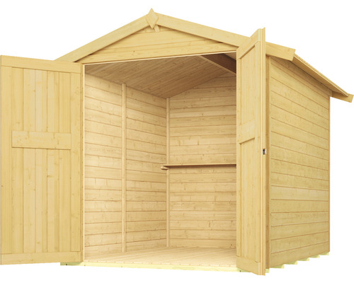 motorgarage weka La Cochera met vloer 240 x 273 cm gelakt