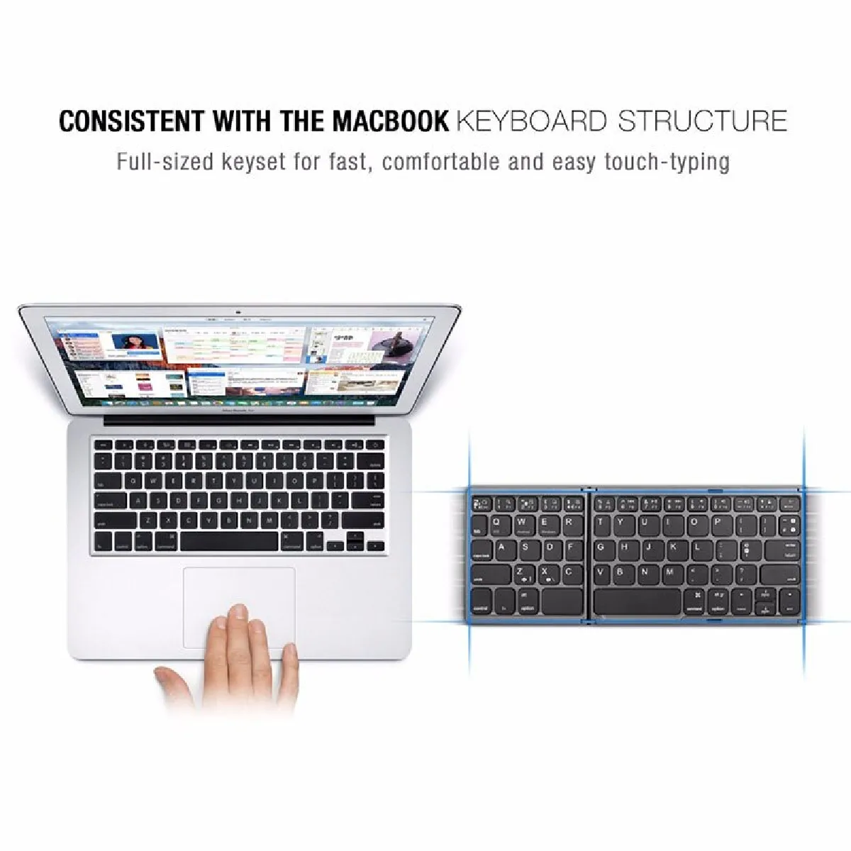 Universal Clavier pliant iPad Pro - Noir