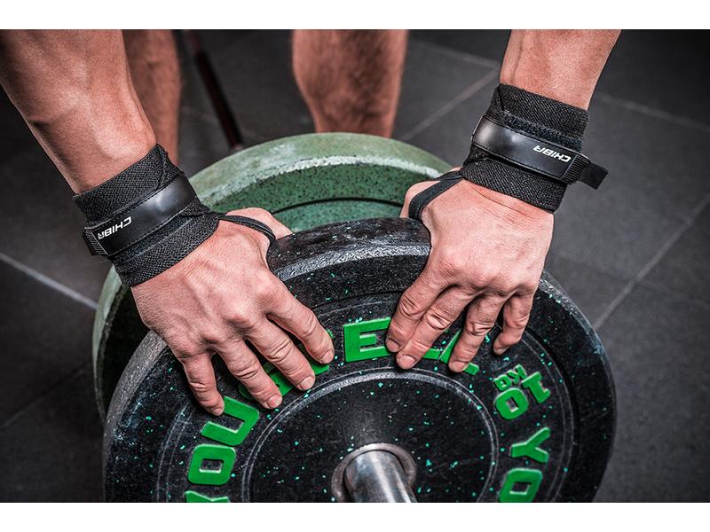 Chiba Fitness Handgelenkbandage Black Line One Size Fitness Bandage für Damen und Herren