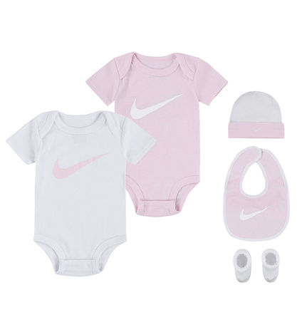 Nike GiftBox - Body k/æ/Krabbelschuhe/Mütze/Babylätzchen - Rosa