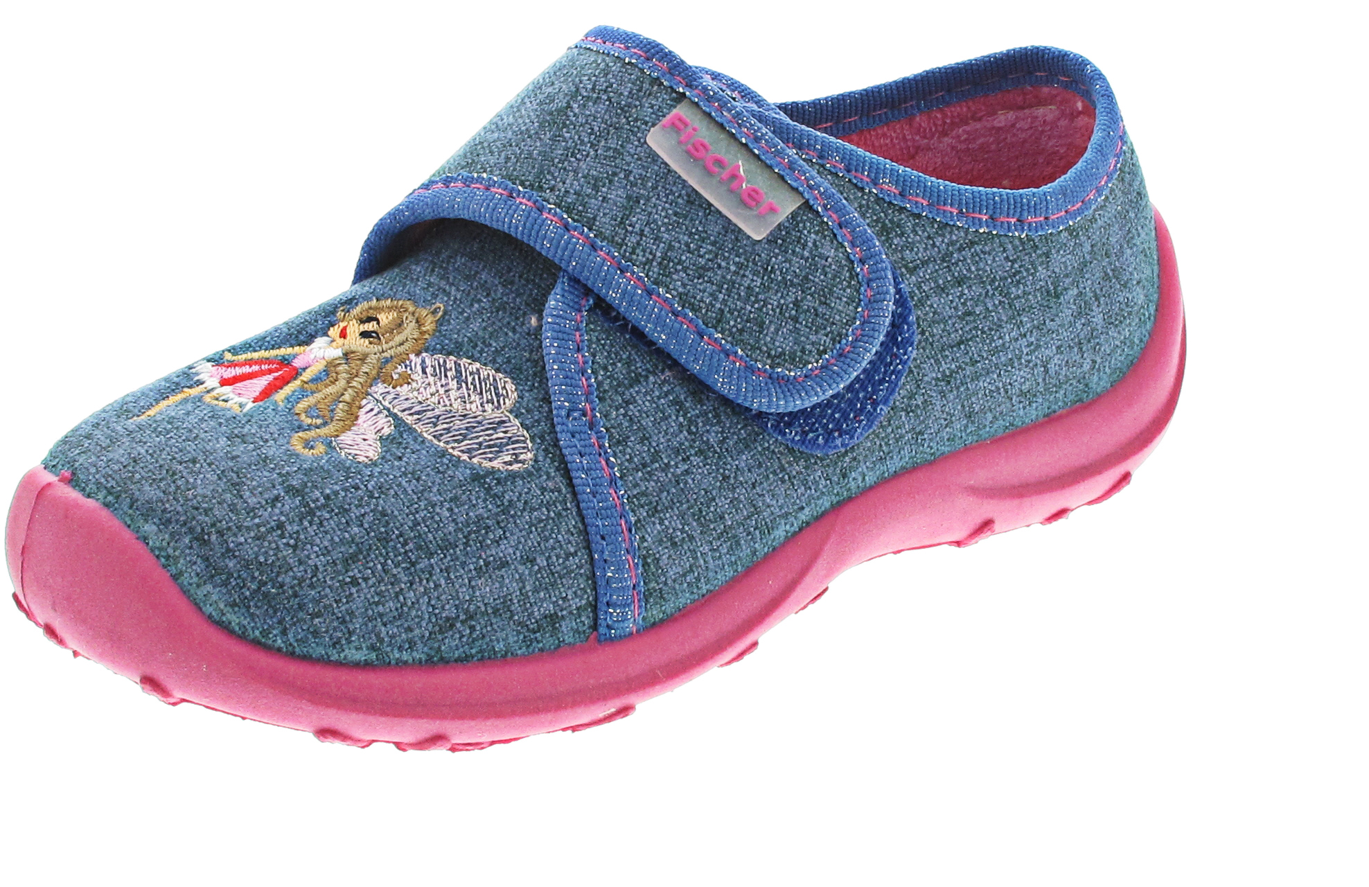Fischer Markenschuhe Hausschuh blau