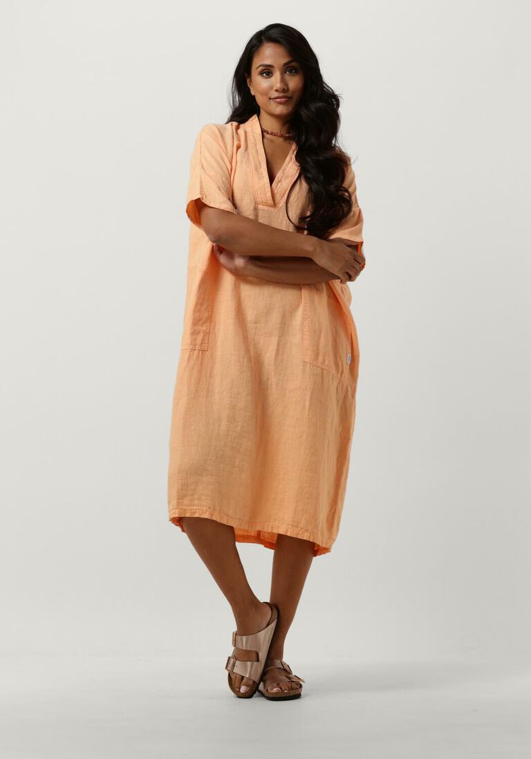 PENN & INK oranje penn & ink midi jurk s24z665ltd