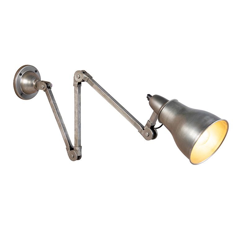Industriële wandlamp grijs verstelbaar - Mersey