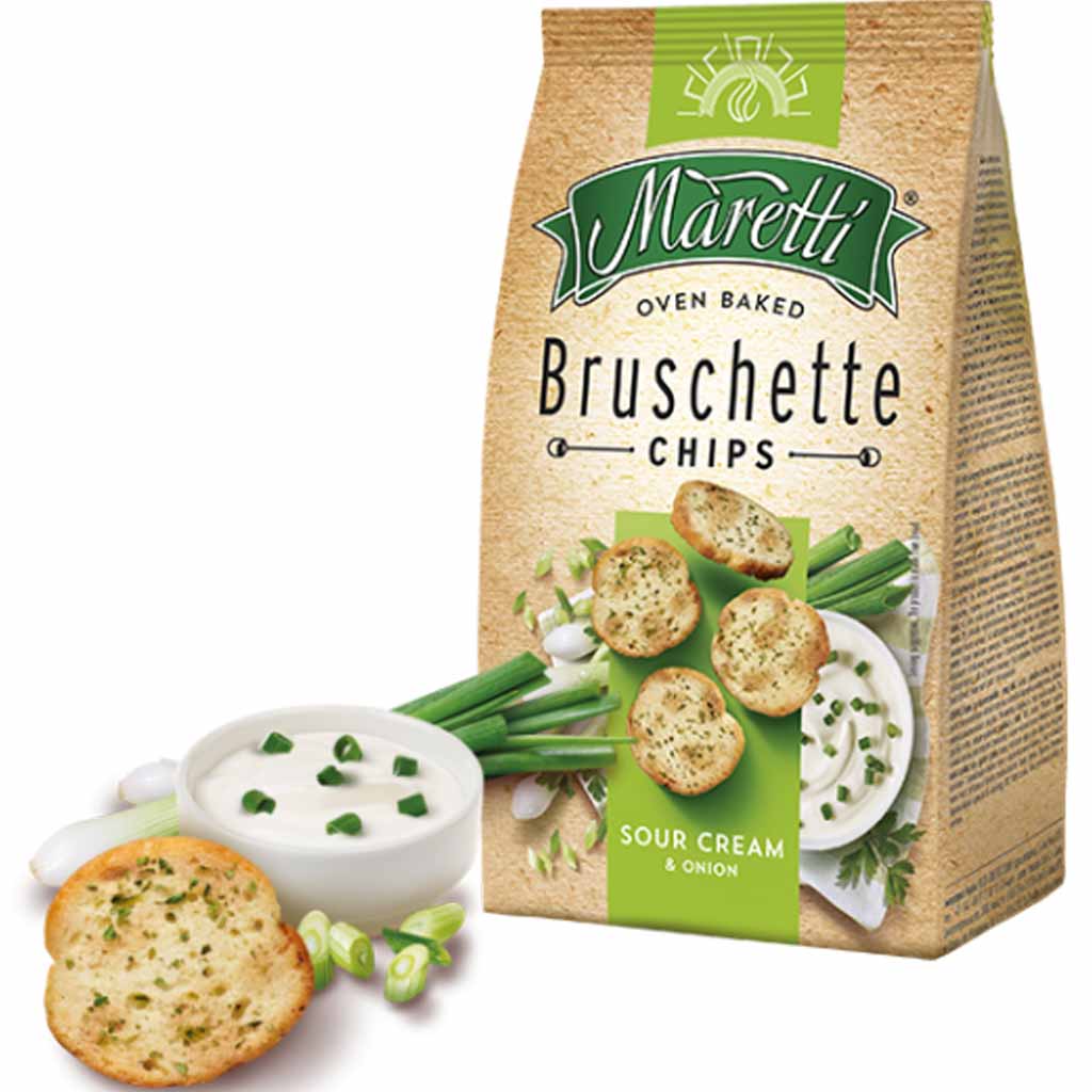 Maretti Bruschette Sour Cream & Onion 150g MHD:22.7.25