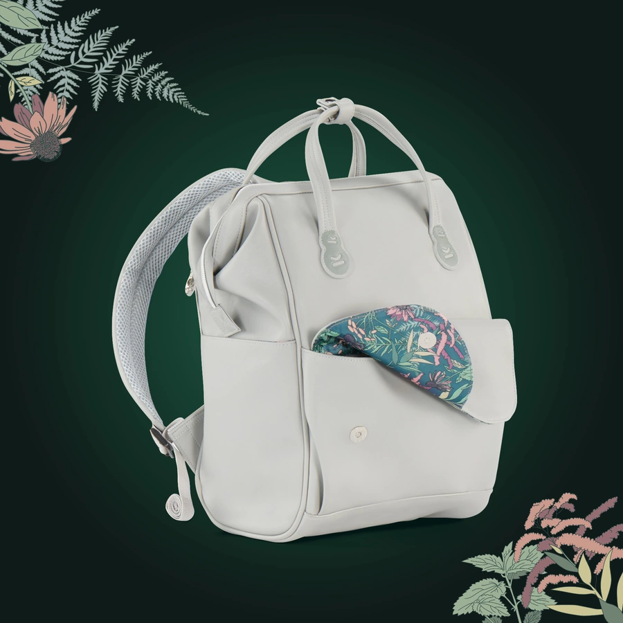 Kinderkraft Wickelrucksack TREASUREPACK graunature vibes