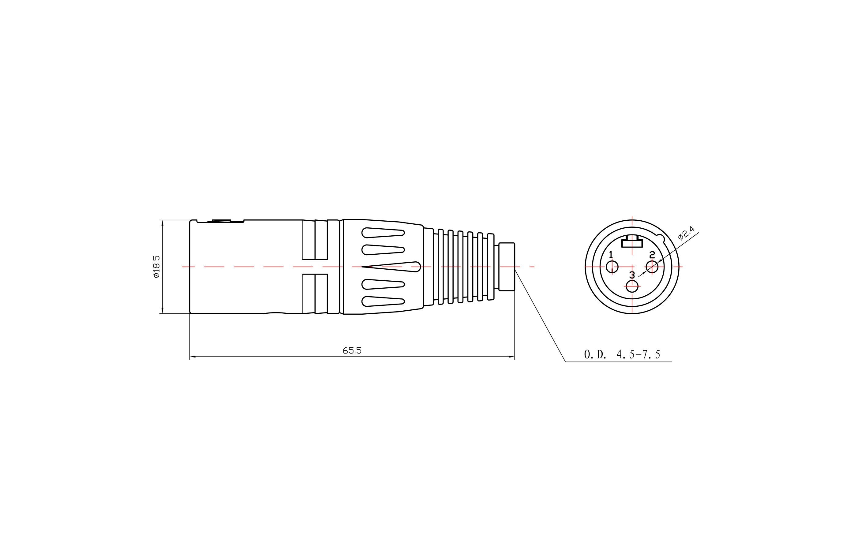 Stecker BC1001BK-M 3-Pol XLRm male Stecker SchwarzHochwertiger und robuster Bemero XLR-Stecker