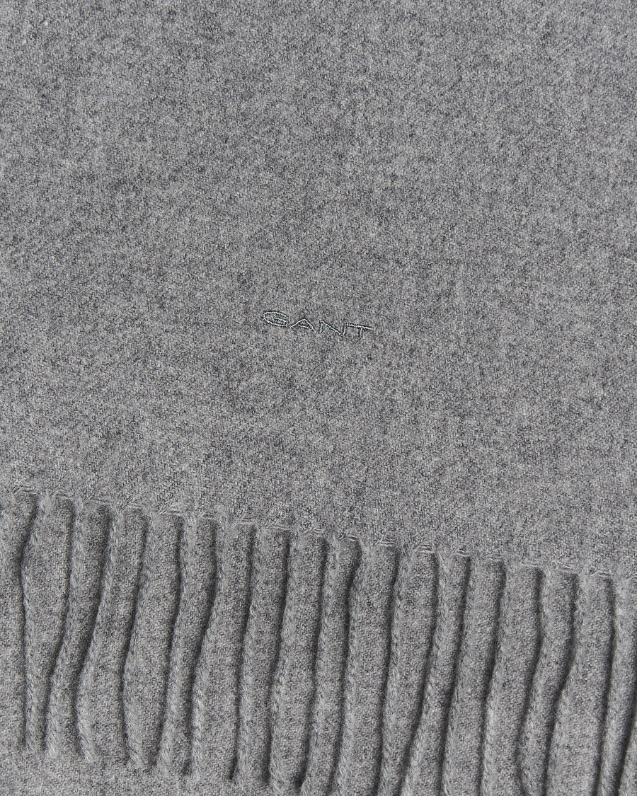 GANT Wool Scarf Grey Melange