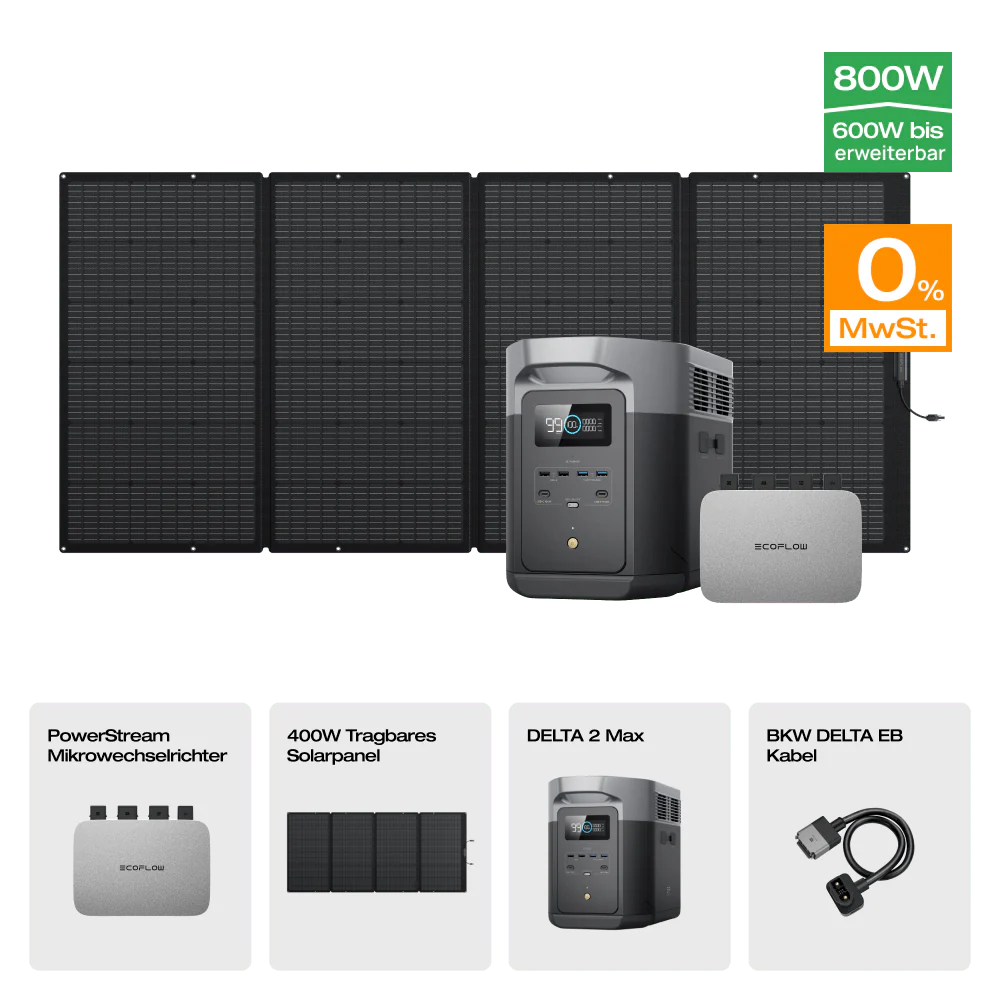 EcoFlow DELTA 2 Max Solargenerator (PV400W)