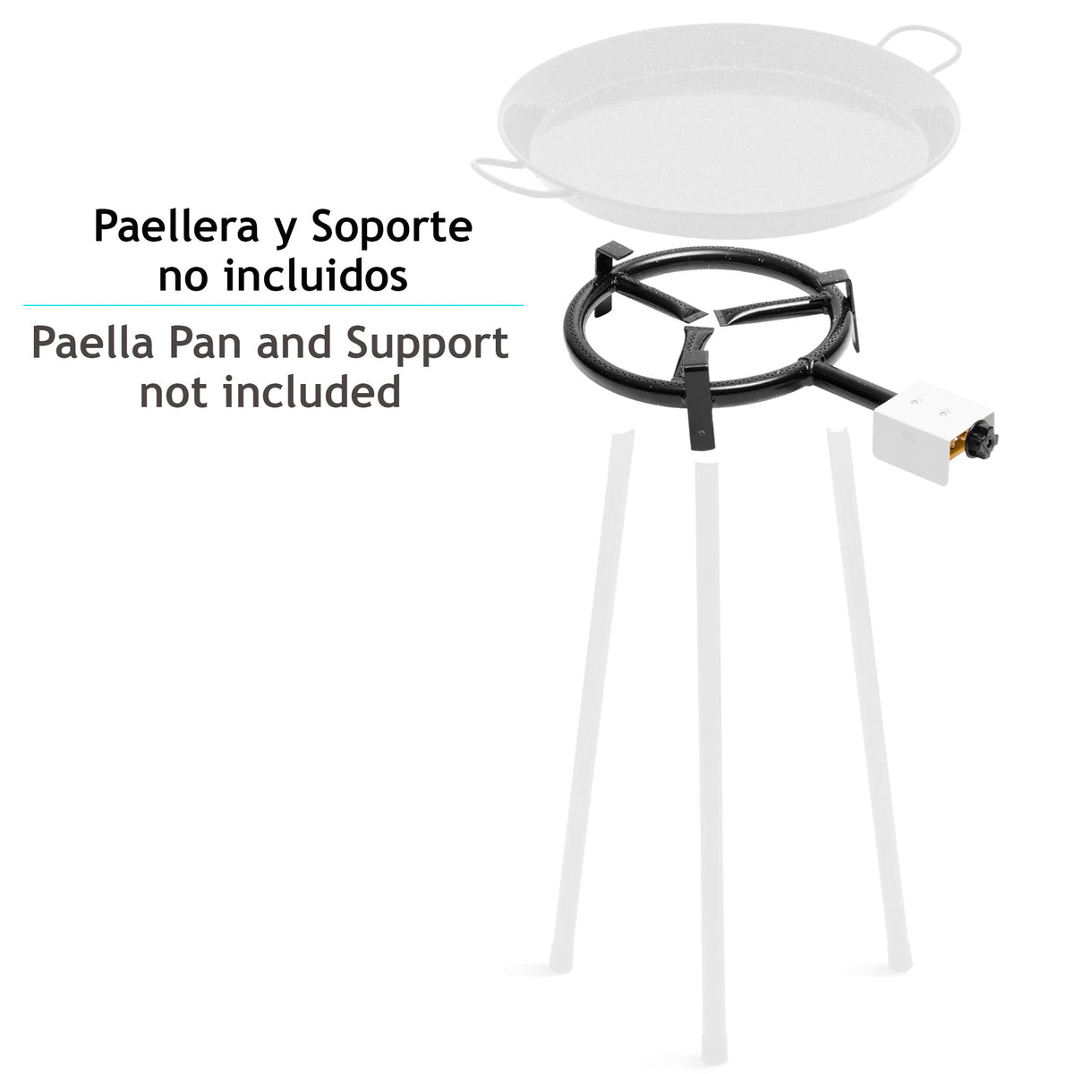 Brûleur à Gaz, Anneau à Paella 30cm Adapté aux Poêles à Paella de 36 à