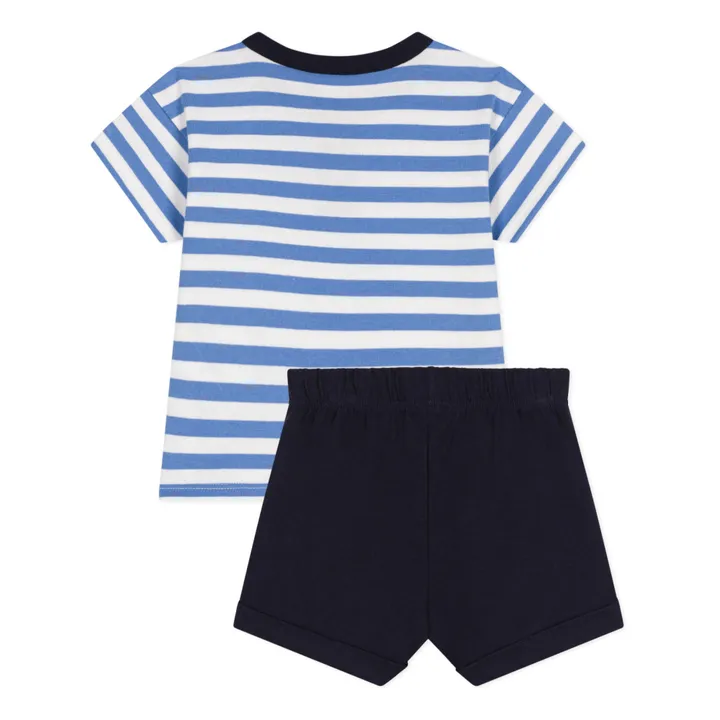 Petit Bateau Ensemble Mederic Rayé | Bleu