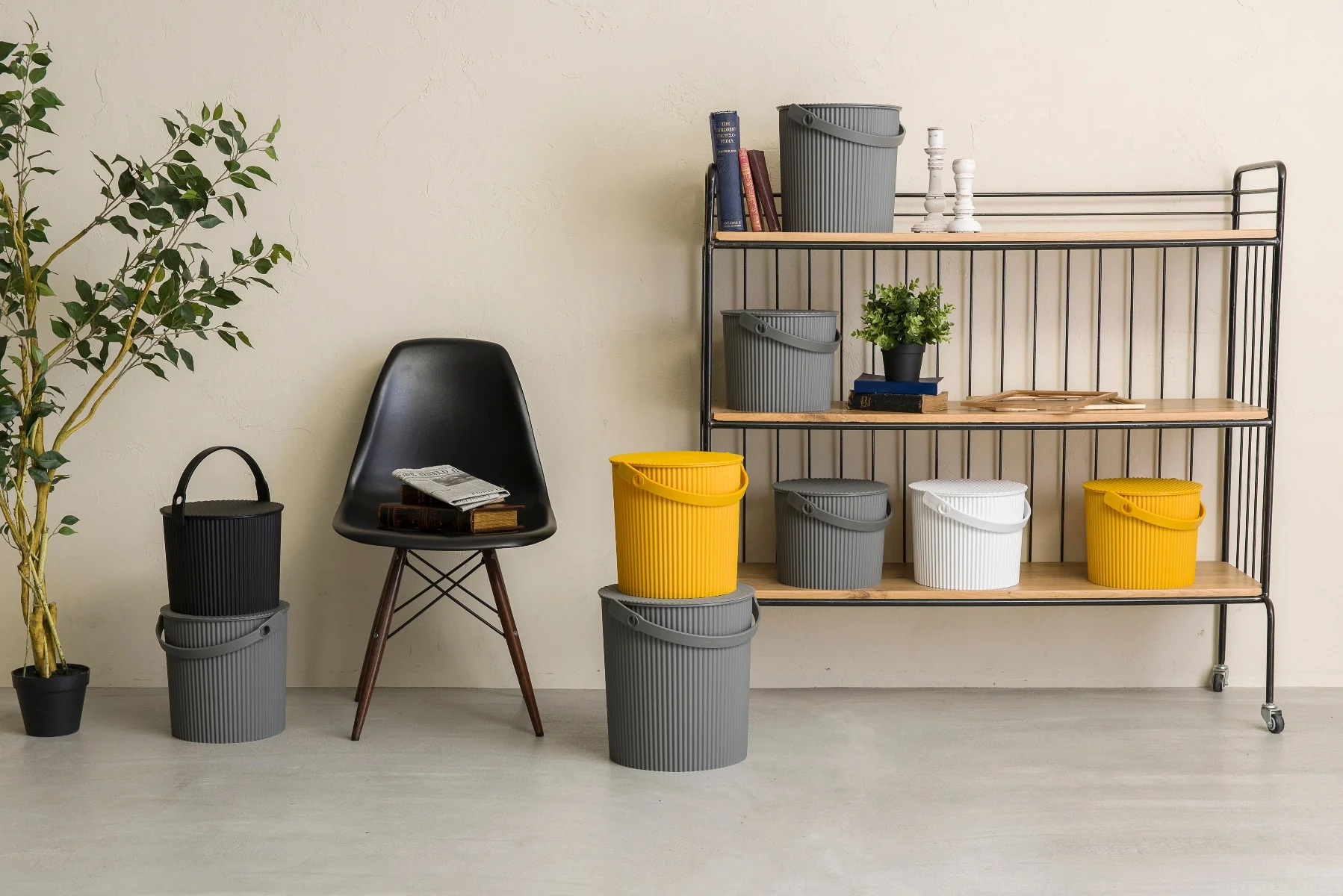 Hachiman  Omnioutil spand, grå - 20 L.