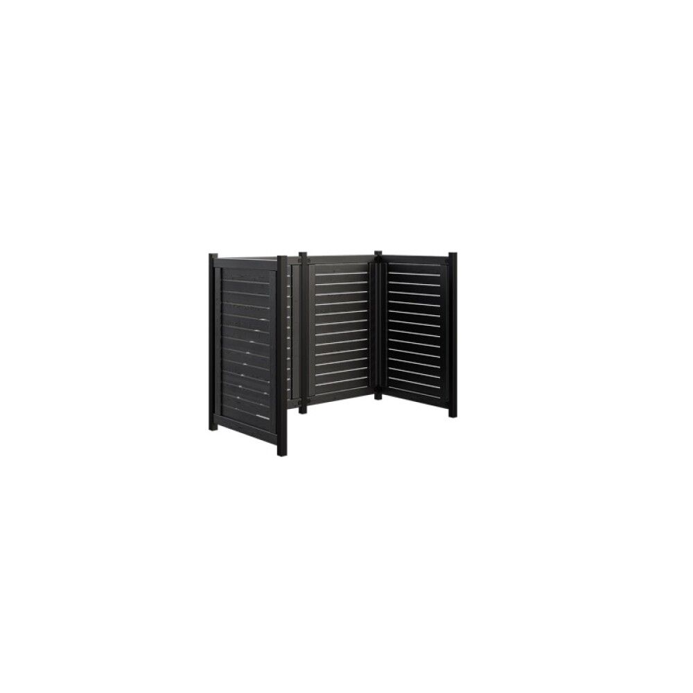 AVFALLSSKJULER PLUS LUND SVART 165X85X124 CM