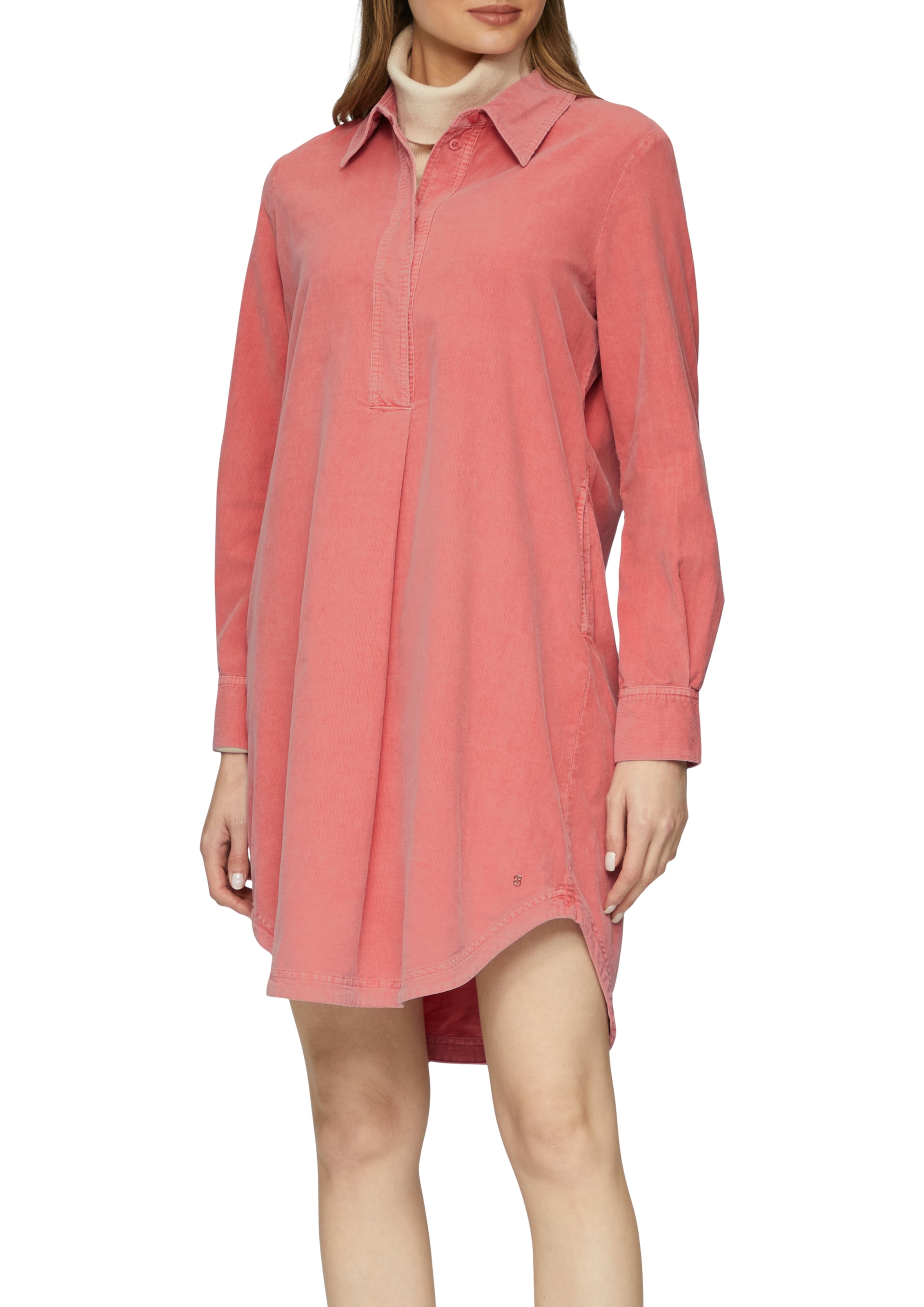 s.Oliver Hemdblusenkleid Ohne Taschen Sommerkleid mit Hemdkragen