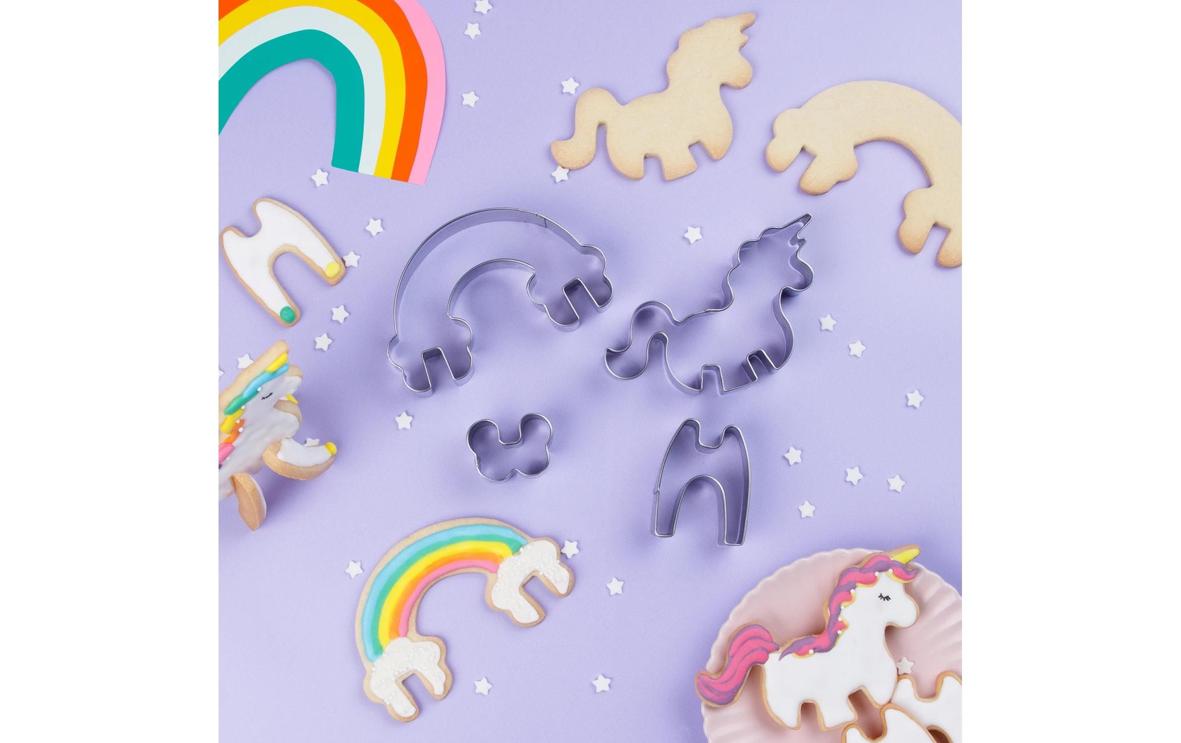 Keksausstecher Einhorn/RegenbogenKeksaustecher-Set