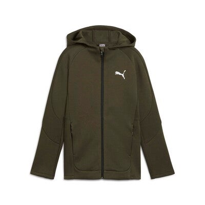 Puma Evostripe Full-Zip Hettegenser, Grønn