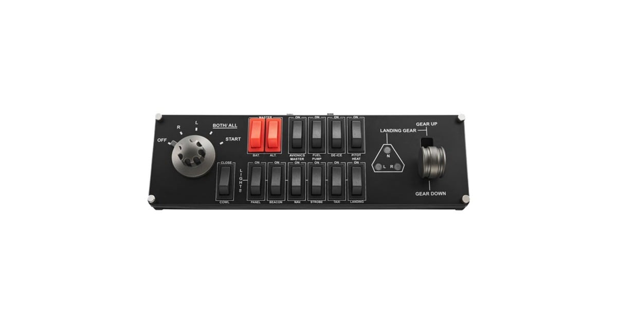 Logitech GSaitek Pro Flight Switch Panel instrumentenpaneel  (Zwart, PC)