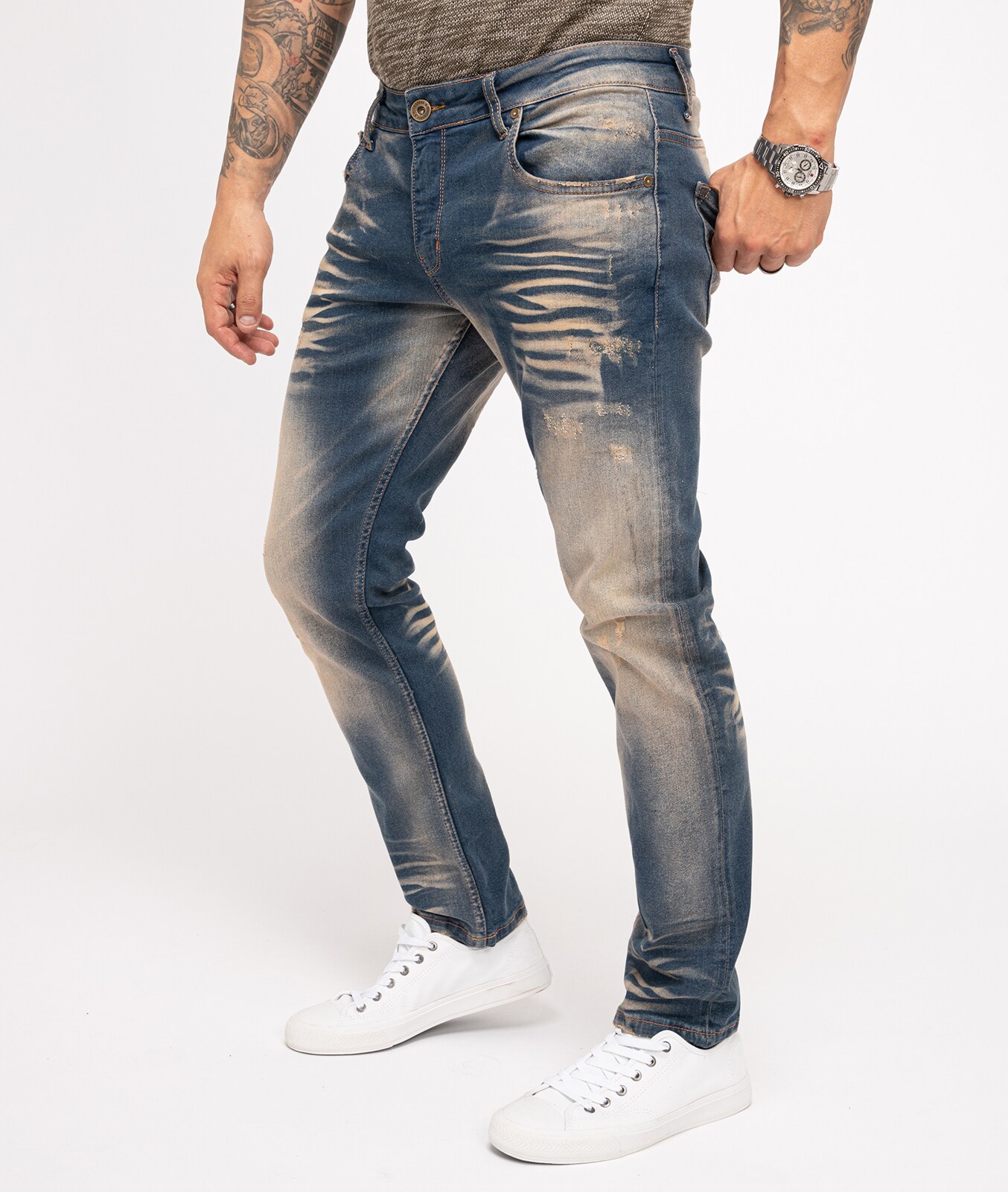 Rock Creek Jeans Regular Fit Laser-Effekt