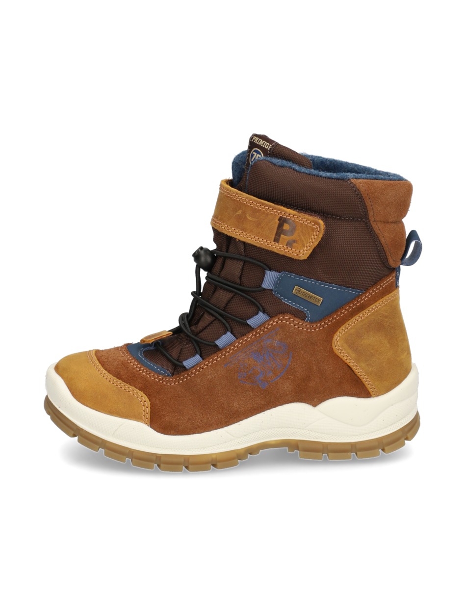 Lederkombination Boot