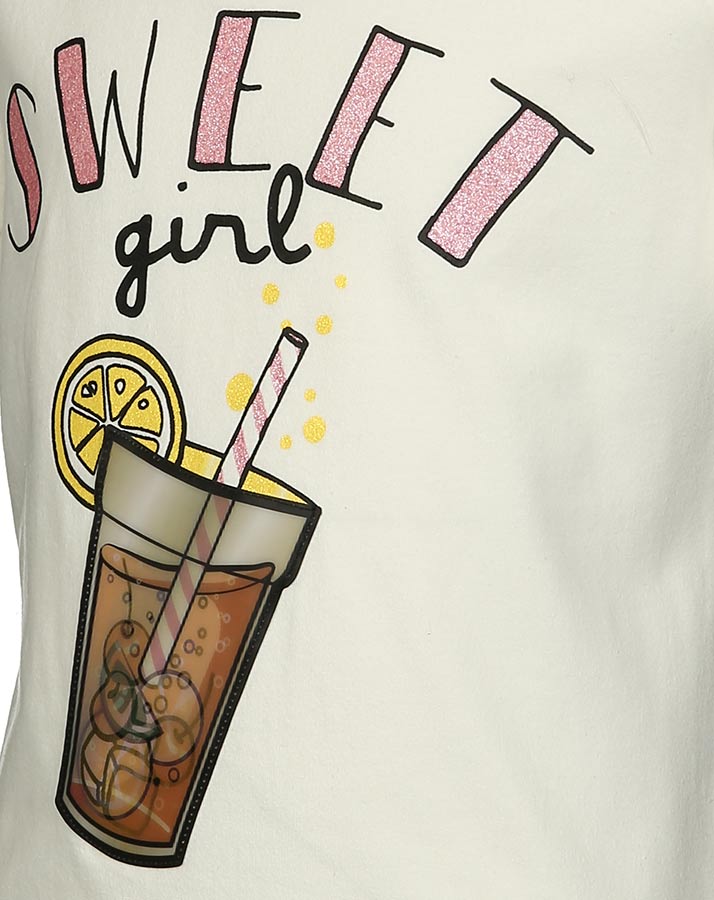 T-Shirt NMFFADINA in weiß