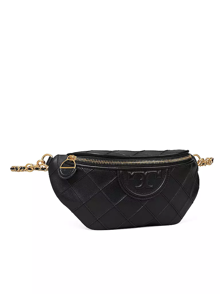TORY BURCH Ledertasche - Gürteltasche FLEMING SOFT BELT BAG schwarz