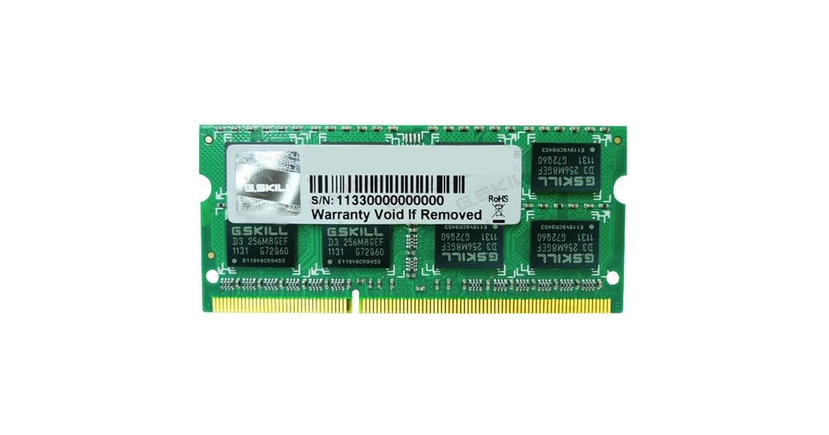G.Skill8 GB DDR3-1600 laptopgeheugen  (F3-1600C11S-8GSL, Standard)