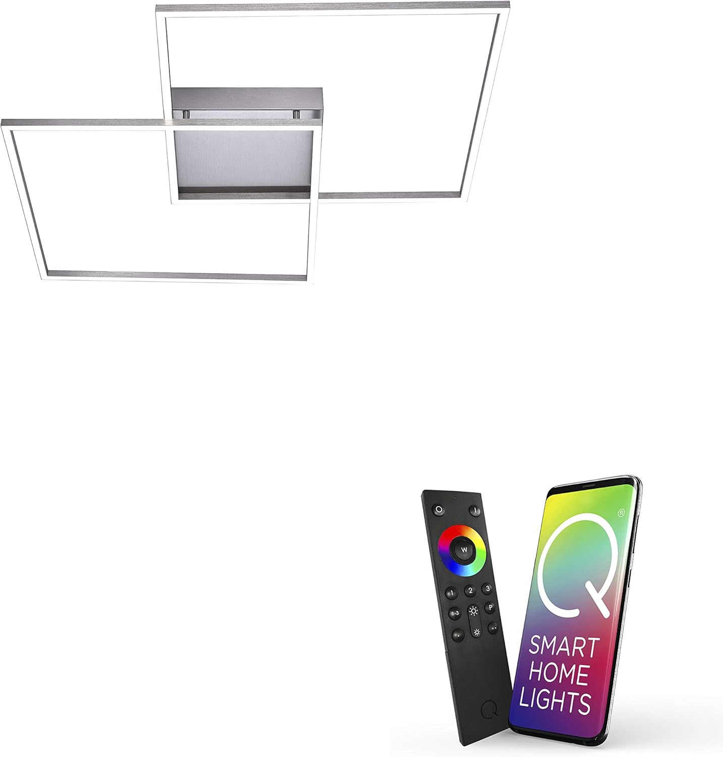 Paul Neuhaus, LED-Deckenleuchte, Smart Home, CCT Farbwechsel, dimmbar warmweiß - kaltweiß