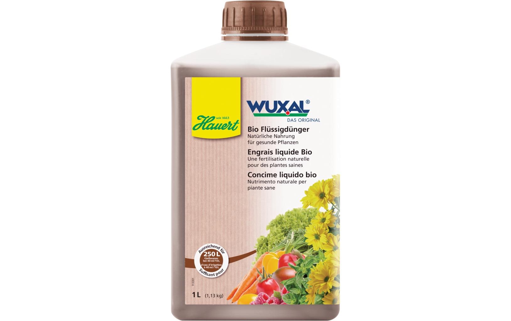 Flüssigdünger Wuxal Bio 1 lUniverseller biologischer Flüssigdünger