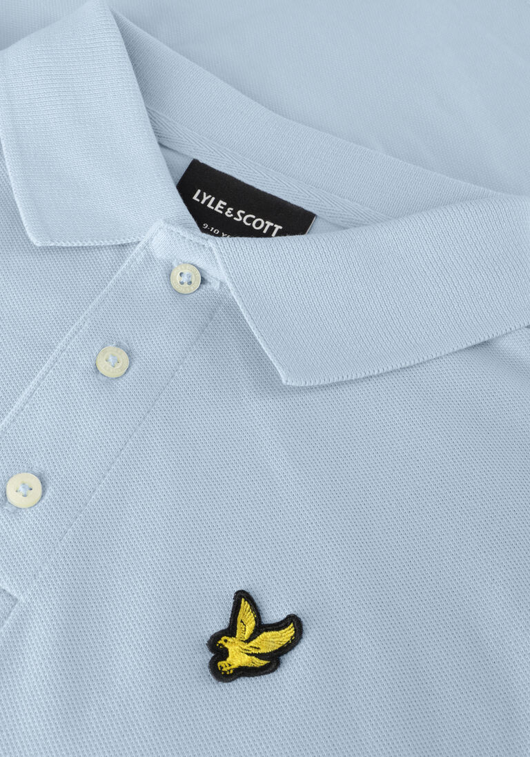 LYLE & SCOTT lichtblauwe lyle & scott polo plain polo shirt b