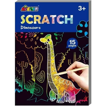 Avenir Scratch Buch / Kratzbuch - Dinosaurier
