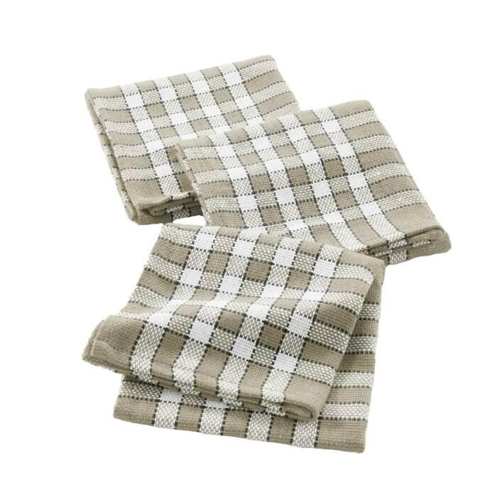 3 SERVIETTES TABLE 45X45CM COTON TISSE TRADITION LIN