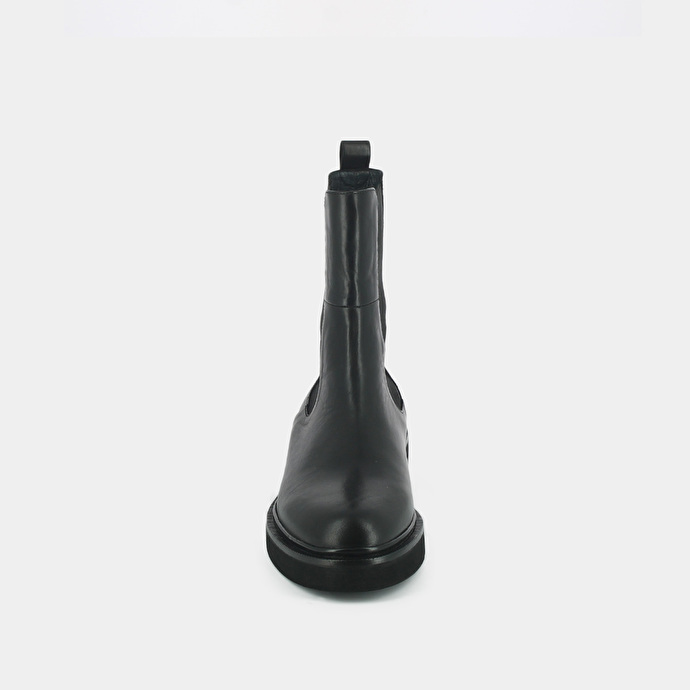 Boots à élastiques  en cuir noir