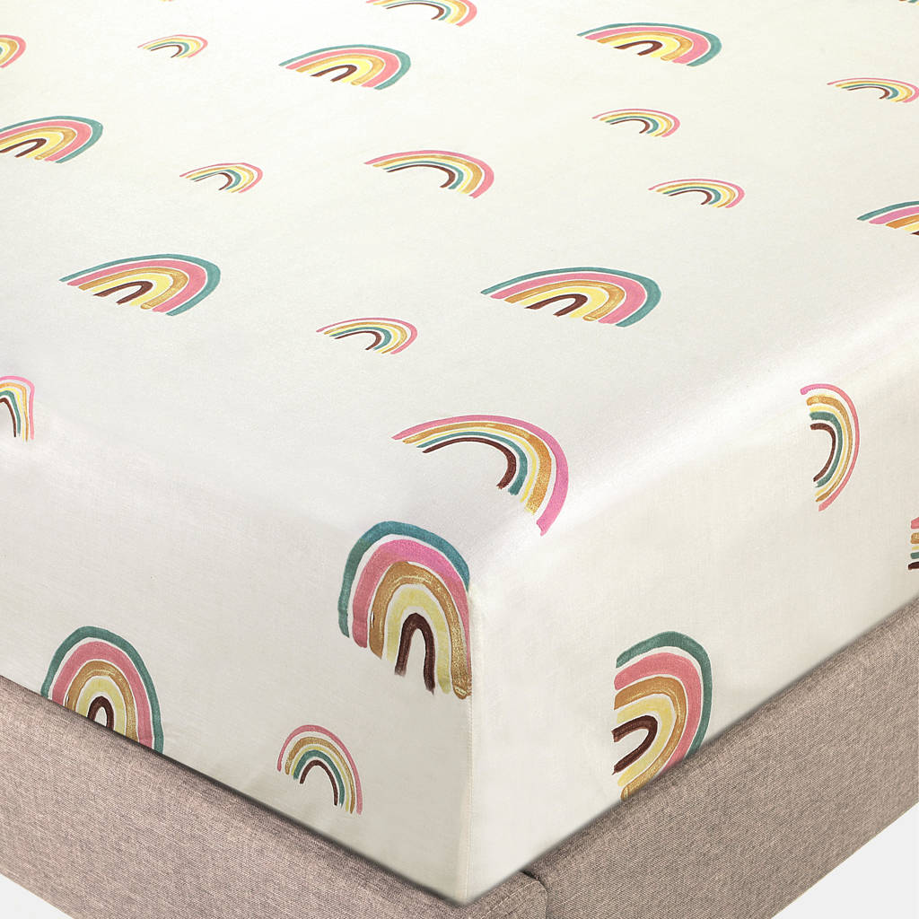 kinderhoeslaken regenboog (90x200 cm)