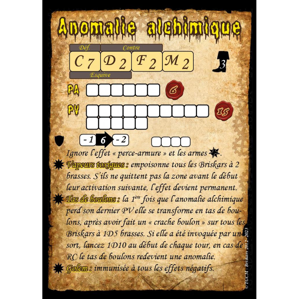 Briskars - Aberrations - Anomalie Alchimique 2