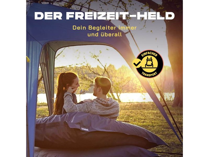 Where tomorrow Pavillon Pop Up - Schwarz Outdoor-Pavillon mit Seitenschutz