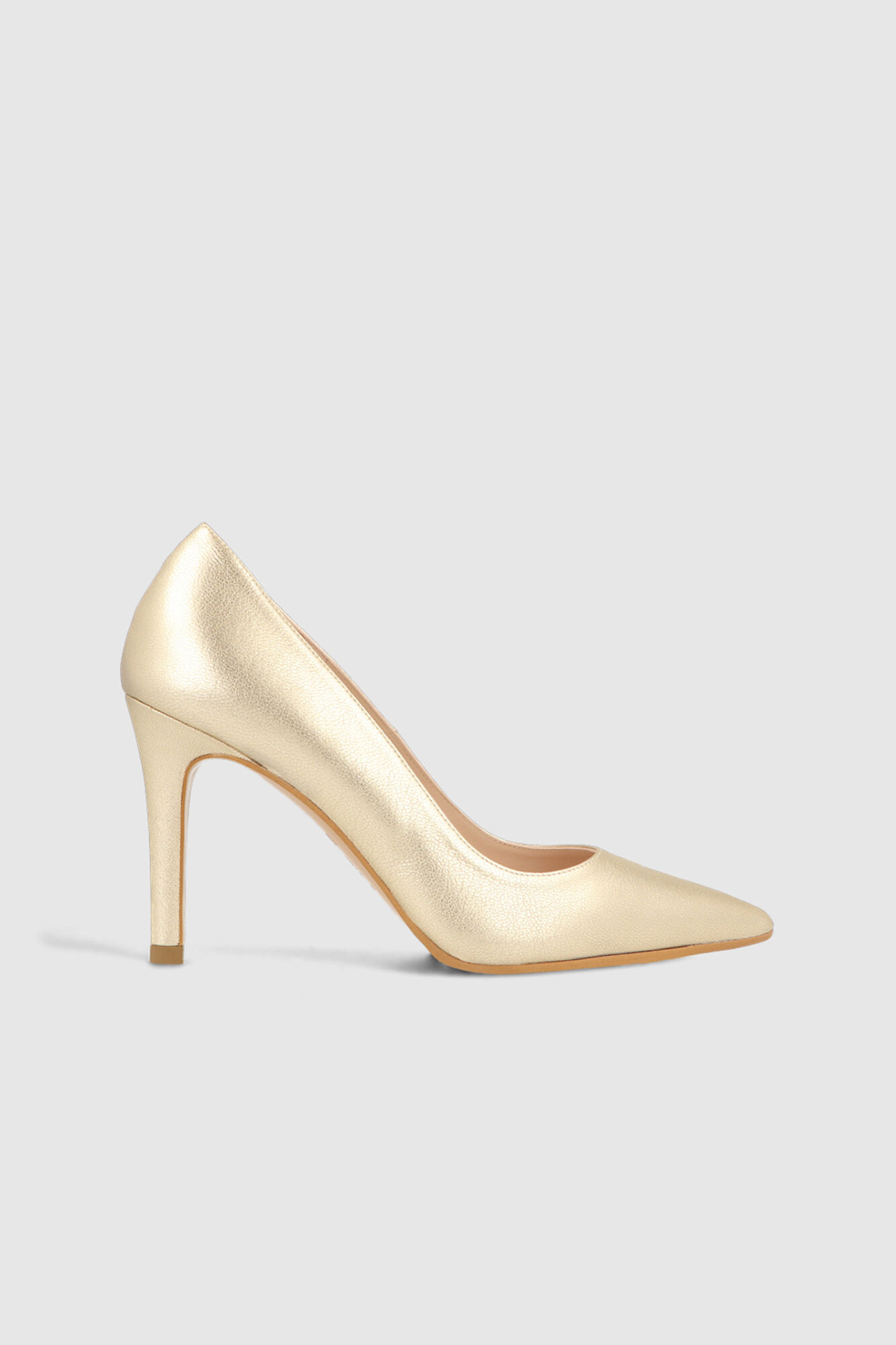 Salão básico de couro dourado - Amarelo