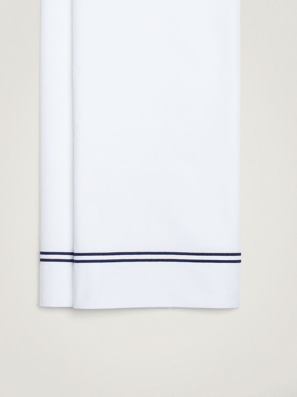 Lençol plano personalizável - Azul marinho