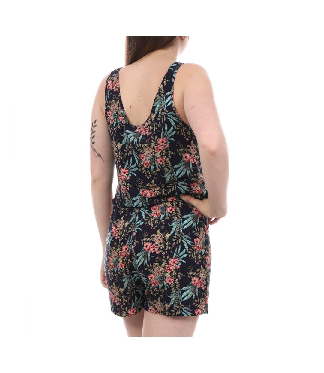 Combishort Marine/Fleurs Femme Vero Moda Easy