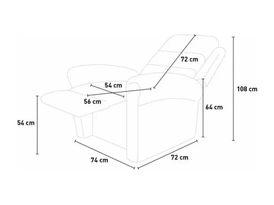 Fauteuil relax électrique massant chauffant à roulettes Ursa Minor