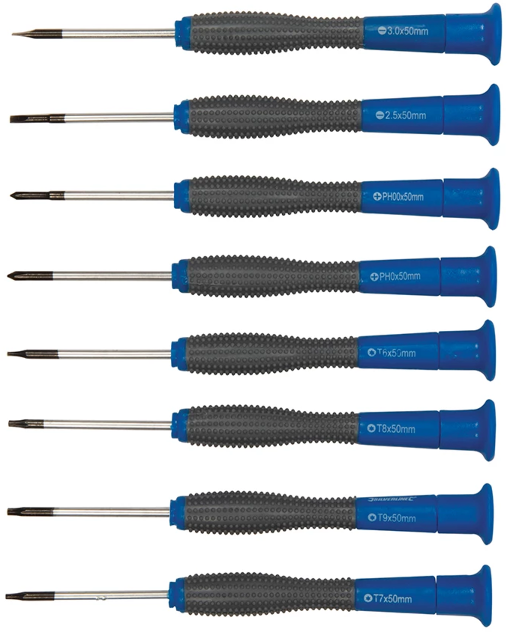 Silverline  Schraubendreher Set, 100-teilig    Handwerkzeuge mit ergonomischen Weichgriffen