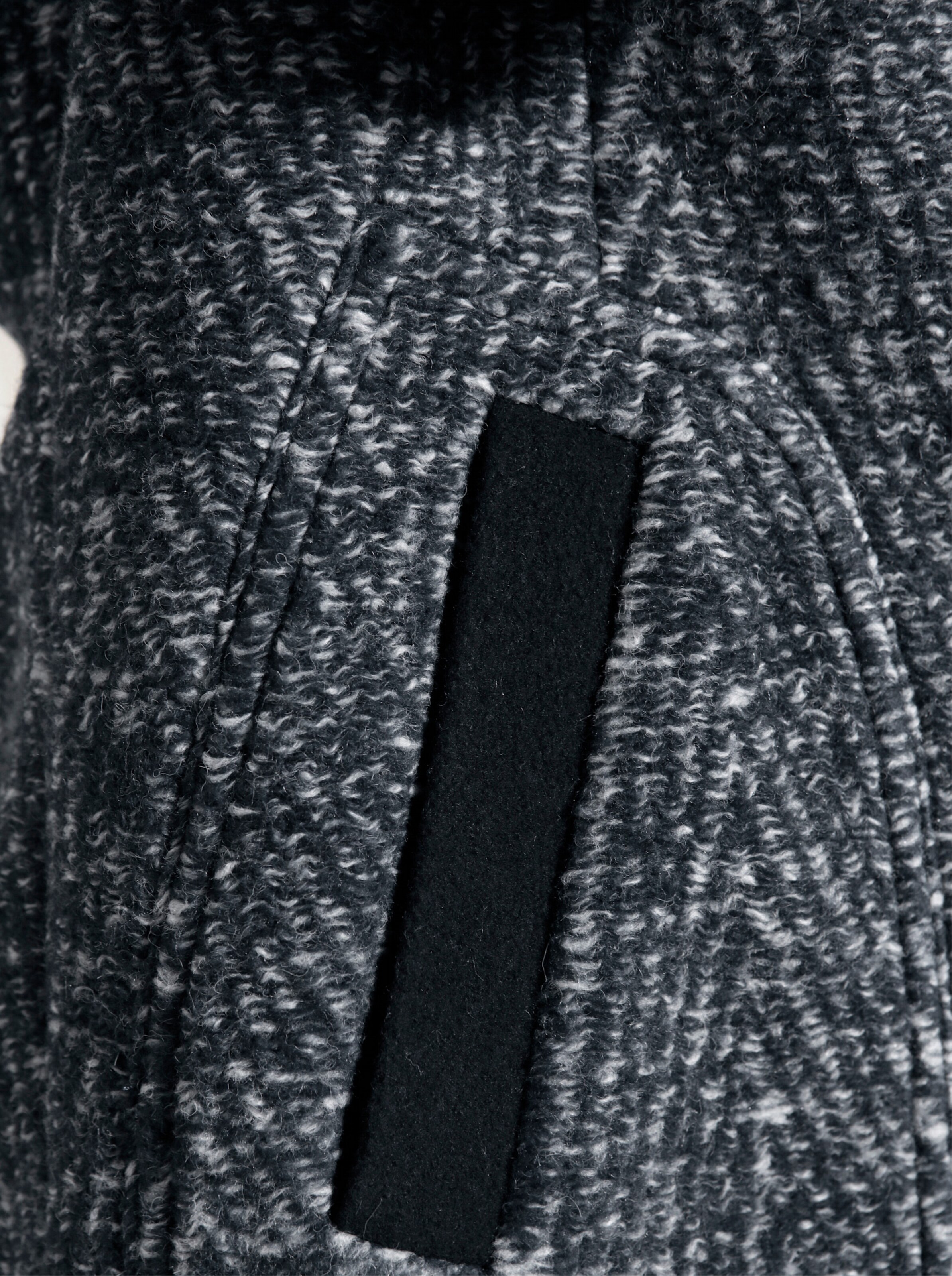 Manisa Polyacryl-Woll-Jacke in rauchblau-meliert