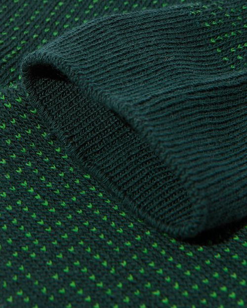 chaussettes homme 1 paire avec point graphique vert foncé