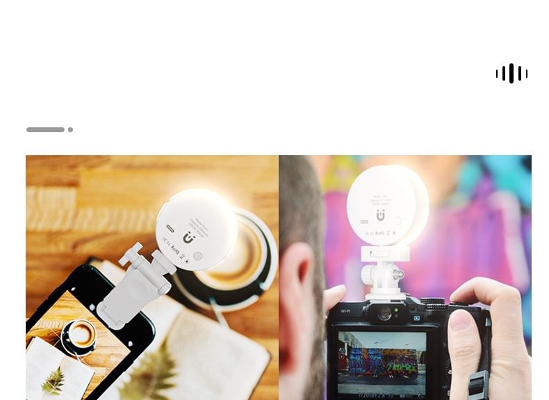 HOMTEC - USB oplaadbare clip-on LED-lamp