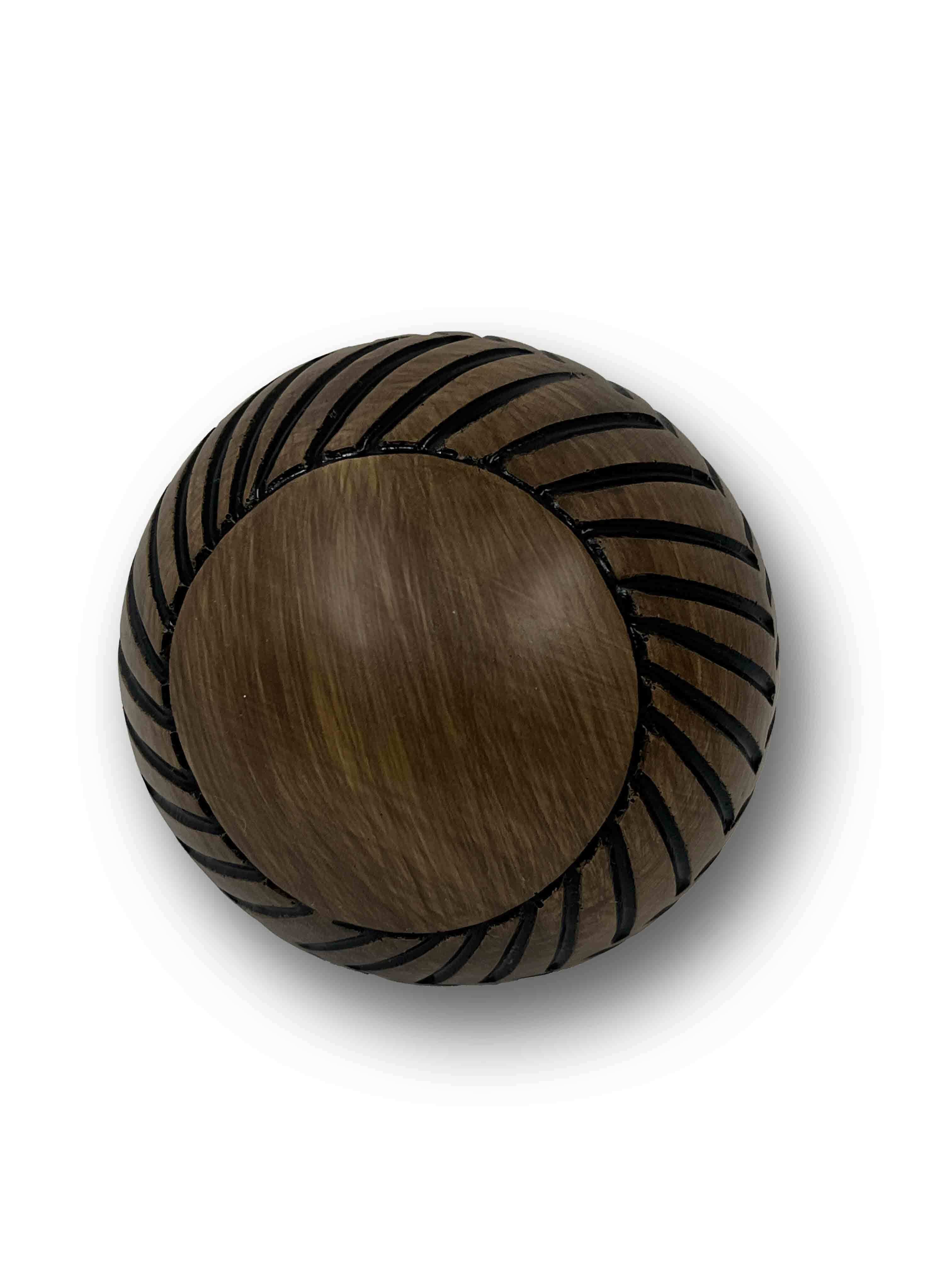 DELHI - Boule déco sculptée | Marron