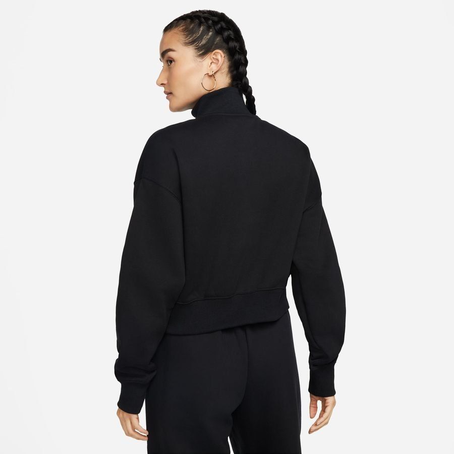 Nike Sweat NSW Phoenix Fleece - Noir/Blanc Cassé Femme