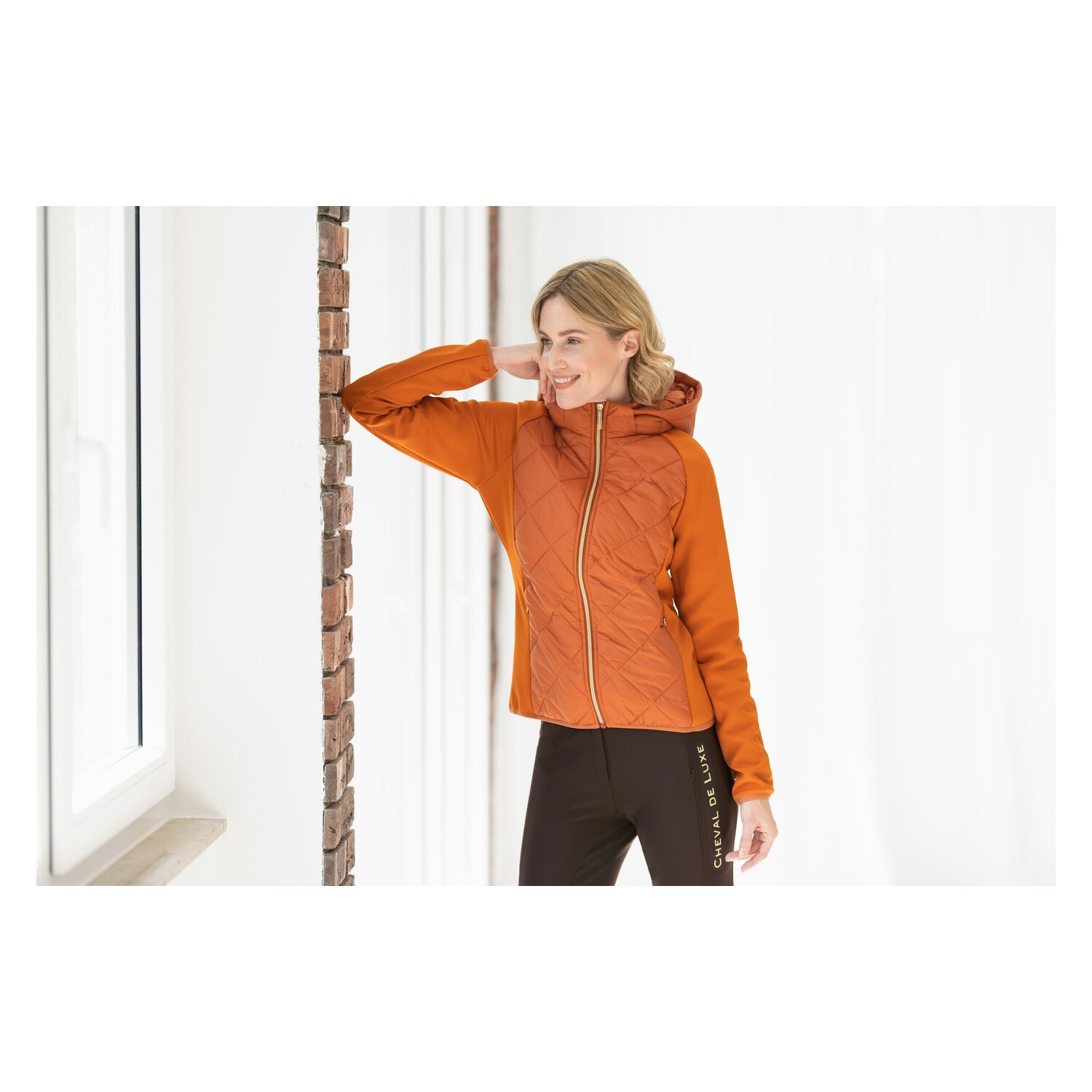 Cheval de Luxe Materialmix-Jacke Chartres - rust