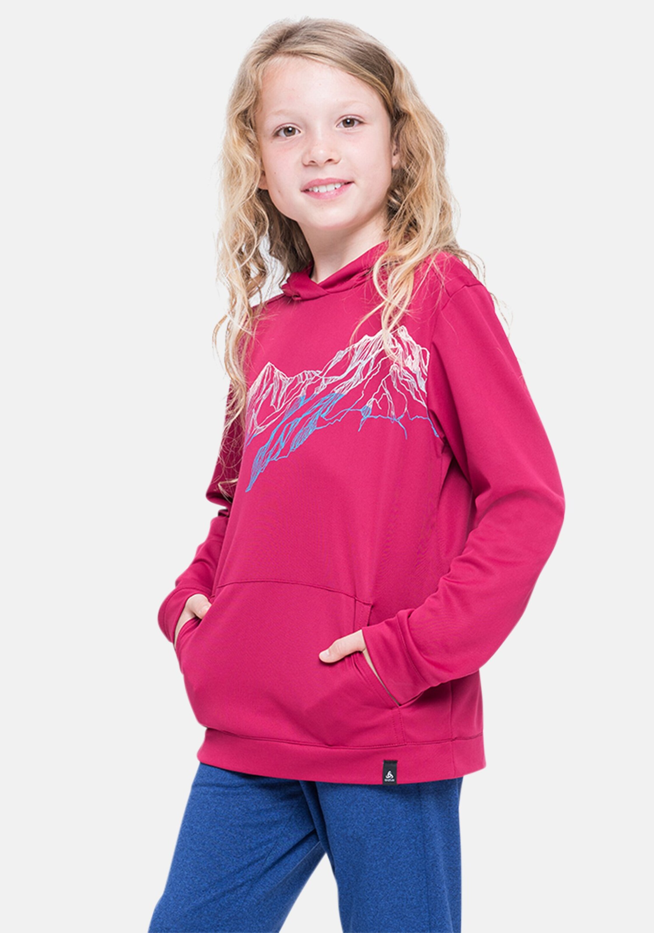 WeAct-Kinderkollektion Mid Layer Hoodie in sangria