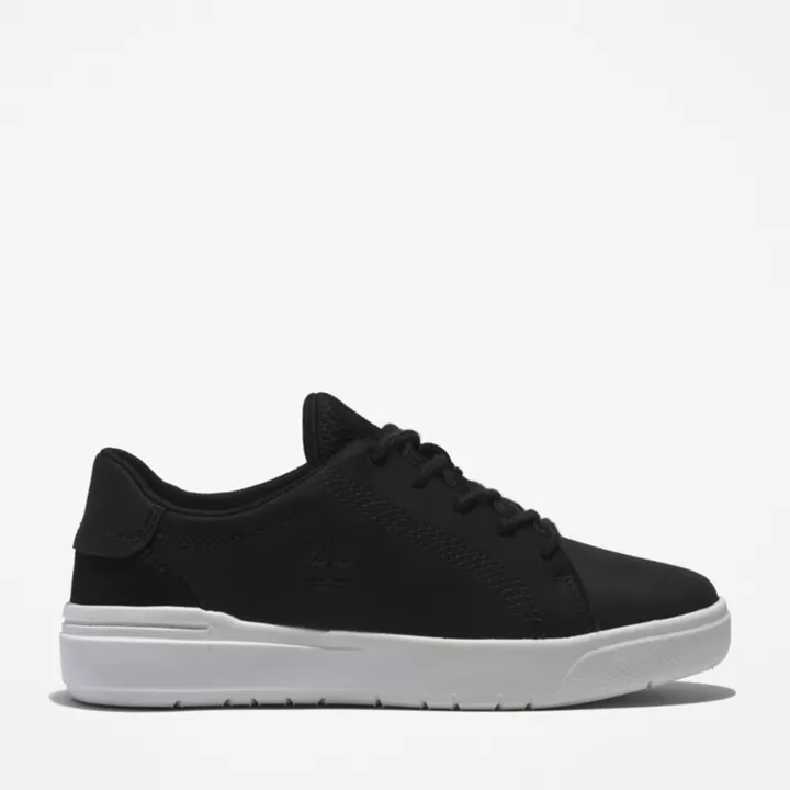 Basket basse à lacets Seneca Bay pour enfant en noir